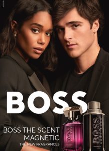 Boss the scent Laura Harrier et Jacob Elordi